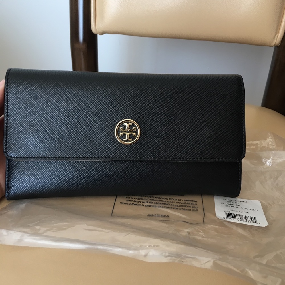 Tory Burch Robinson Continental Trifold Wallet